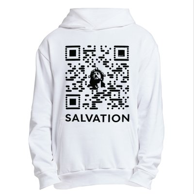 Qr Code Salvation Urban Pullover Hoodie