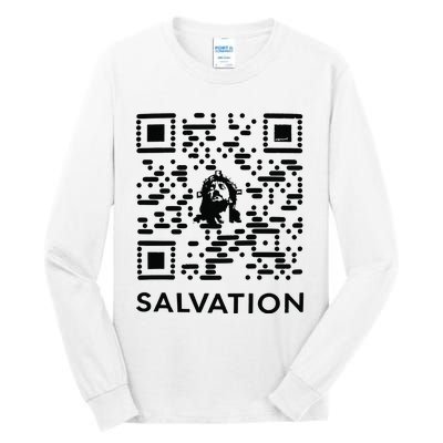 Qr Code Salvation Tall Long Sleeve T-Shirt