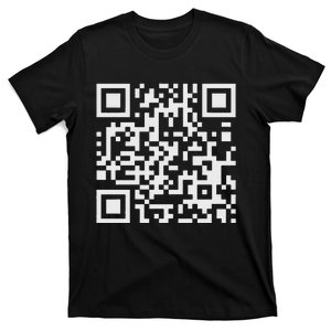 Qr Code With Funny Hidden Message T-Shirt