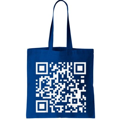 Qr Code With Funny Hidden Message Tote Bag