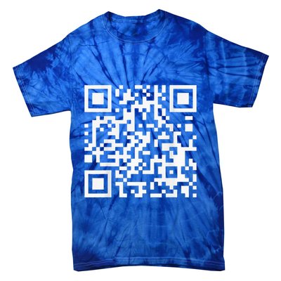 Qr Code With Funny Hidden Message Tie-Dye T-Shirt