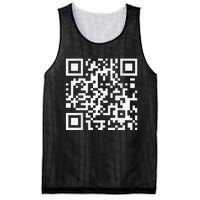 Qr Code With Funny Hidden Message Mesh Reversible Basketball Jersey Tank