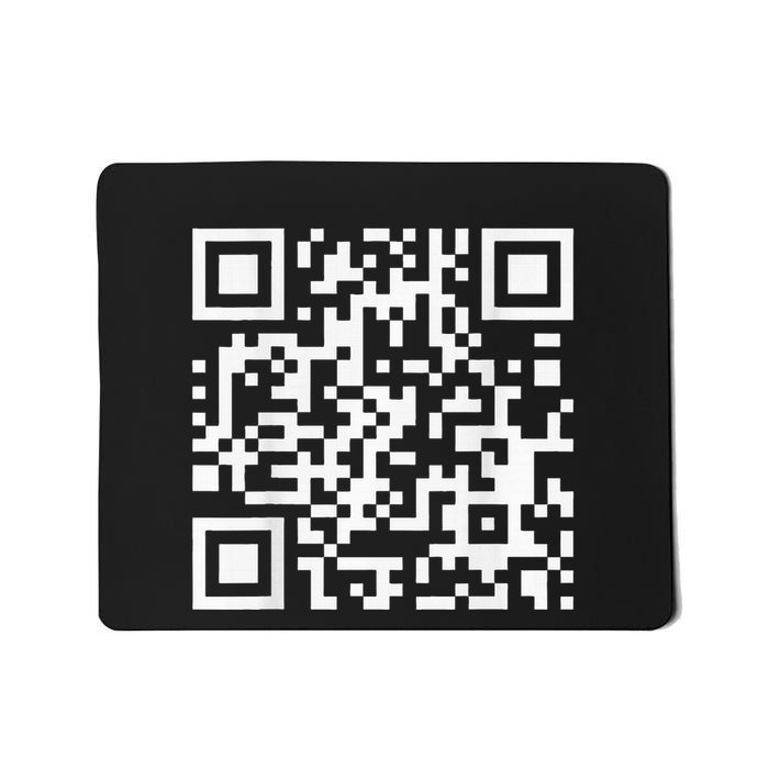 Qr Code With Funny Hidden Message Mousepad