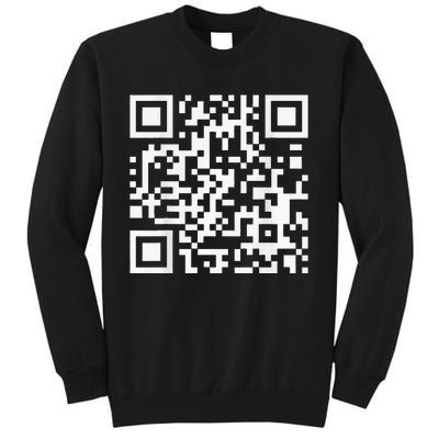 Qr Code With Funny Hidden Message Tall Sweatshirt