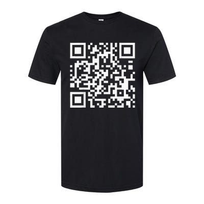 Qr Code With Funny Hidden Message Softstyle CVC T-Shirt