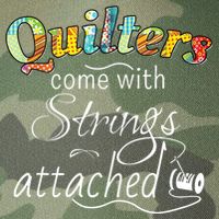 Quilters Come With Strings Attached Funny Legacy Tie Dye Trucker Hat