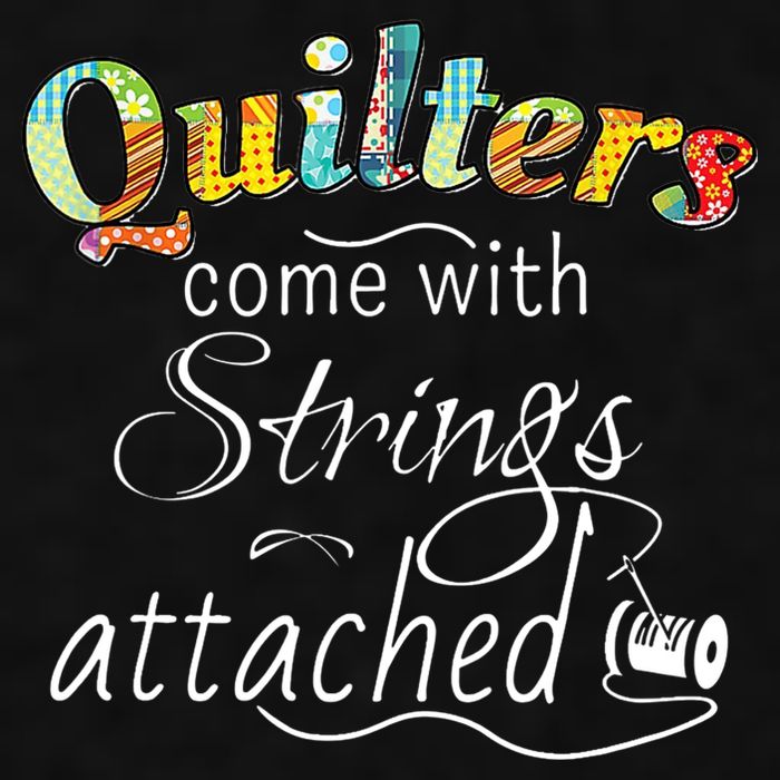 Quilters Come With Strings Attached Funny Ladies PosiCharge Tri-Blend Wicking Tank