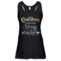 Quilters Come With Strings Attached Funny Ladies Essential Flowy Tank