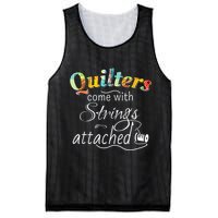 Quilters Come With Strings Attached Funny Mesh Reversible Basketball Jersey Tank