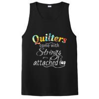 Quilters Come With Strings Attached Funny PosiCharge Competitor Tank