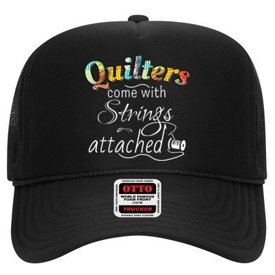 Quilters Come With Strings Attached Funny Trucker Hat