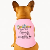 Quilters Come With Strings Attached Funny Doggie Tank
