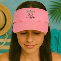 Quilters Come With Strings Attached Funny Visor