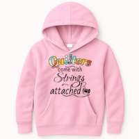 Quilters Come With Strings Attached Funny Kids Hoodie