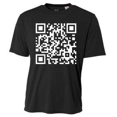 Qr Code With Funny Hidden Message Cooling Performance Crew T-Shirt