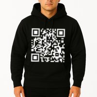 Qr Code With Funny Hidden Message Hoodie