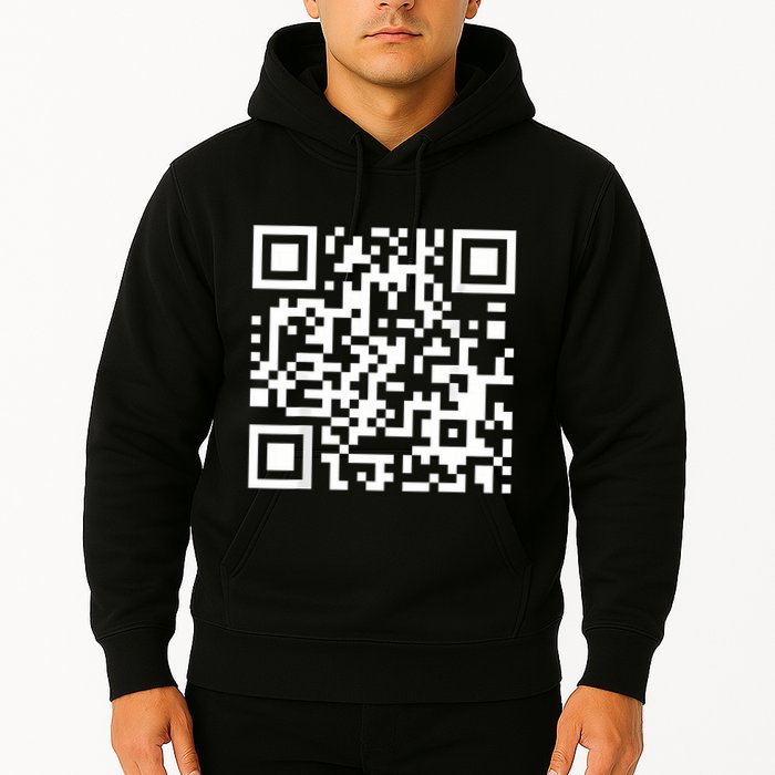 Qr Code With Funny Hidden Message Hoodie