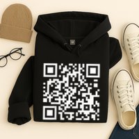 Qr Code With Funny Hidden Message Hoodie