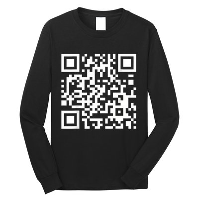 Qr Code With Funny Hidden Message Long Sleeve Shirt