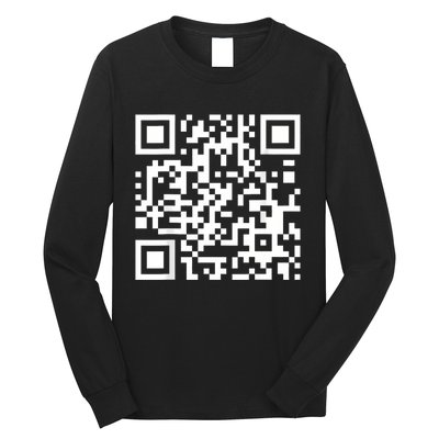 Qr Code With Funny Hidden Message Long Sleeve Shirt