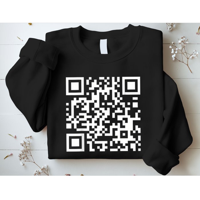 Qr Code With Funny Hidden Message Sweatshirt