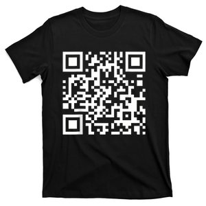 Qr Code With Funny Hidden Message T-Shirt