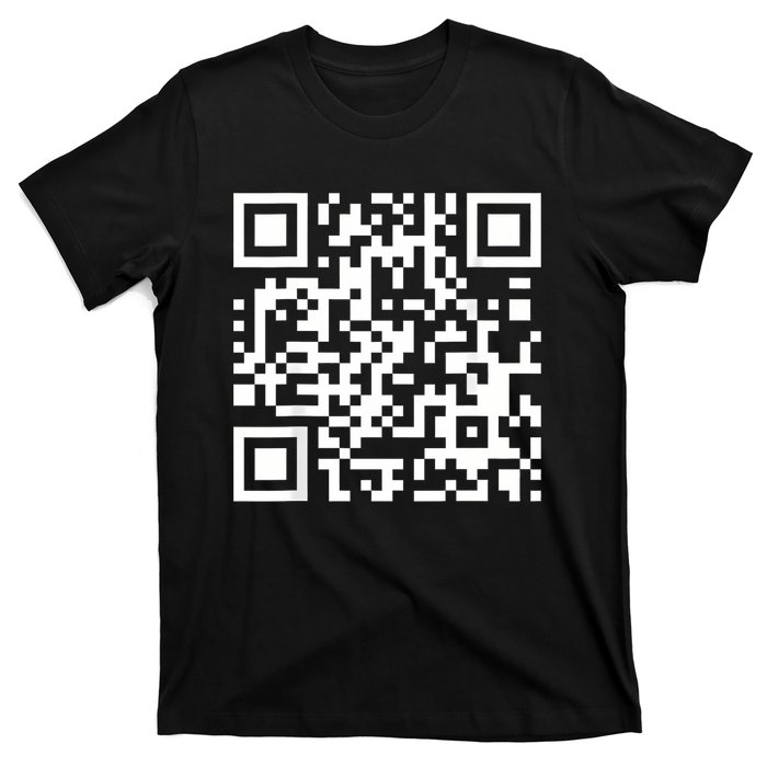 Qr Code With Funny Hidden Message T-Shirt