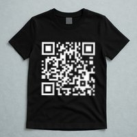 Qr Code With Funny Hidden Message T-Shirt