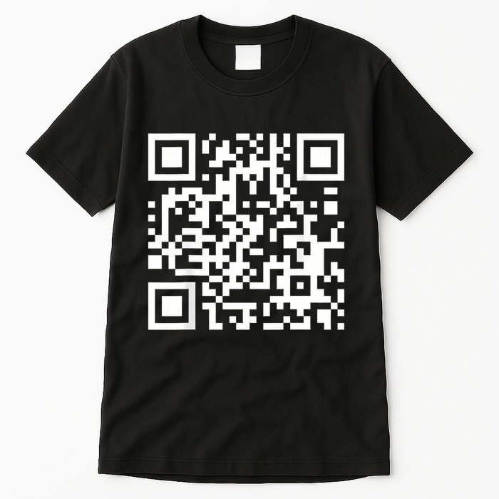 Qr Code With Funny Hidden Message Tall T-Shirt