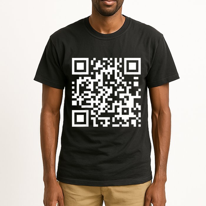 Qr Code With Funny Hidden Message Tall T-Shirt