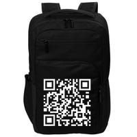 Qr Code With Funny Hidden Message Impact Tech Backpack