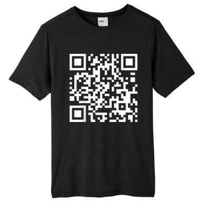 Qr Code With Funny Hidden Message Tall Fusion ChromaSoft Performance T-Shirt