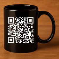 Qr Code With Funny Hidden Message 11oz C Handle Ceramic Mug