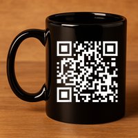 Qr Code With Funny Hidden Message 11oz C Handle Ceramic Mug