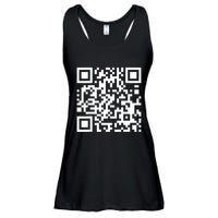 Qr Code With Funny Hidden Message Ladies Essential Flowy Tank