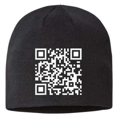 Qr Code With Funny Hidden Message Sustainable Beanie