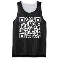 Qr Code With Funny Hidden Message Mesh Reversible Basketball Jersey Tank