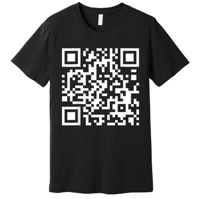 Qr Code With Funny Hidden Message Premium T-Shirt