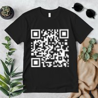 Qr Code With Funny Hidden Message Premium T-Shirt