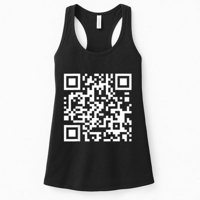 Qr Code With Funny Hidden Message Womens Tank Top