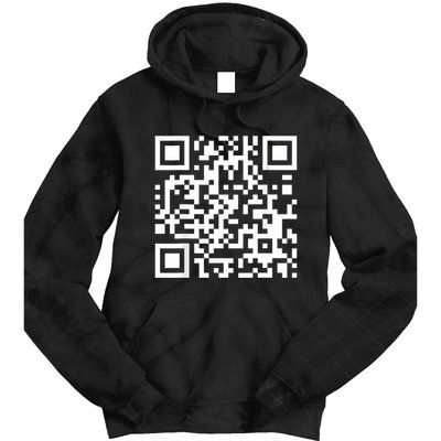 Qr Code With Funny Hidden Message Tie Dye Hoodie
