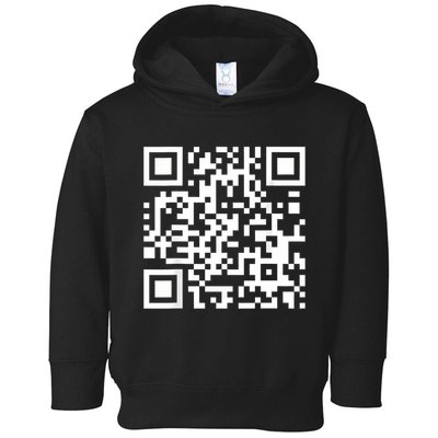 Qr Code With Funny Hidden Message Toddler Hoodie
