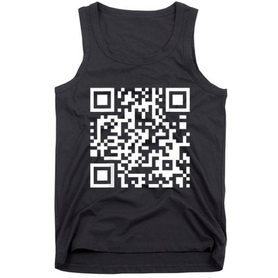 Qr Code With Funny Hidden Message Tank Top