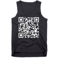 Qr Code With Funny Hidden Message Tank Top