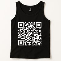Qr Code With Funny Hidden Message Tank Top