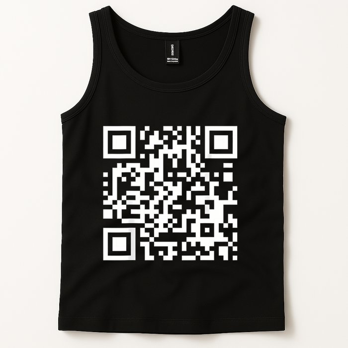 Qr Code With Funny Hidden Message Tank Top