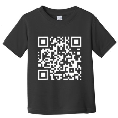 Qr Code With Funny Hidden Message Toddler T-Shirt