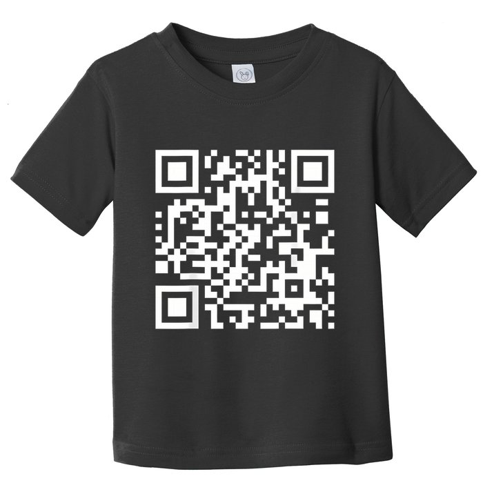 Qr Code With Funny Hidden Message Toddler T-Shirt