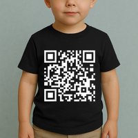 Qr Code With Funny Hidden Message Toddler T-Shirt