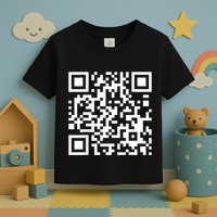 Qr Code With Funny Hidden Message Toddler T-Shirt